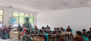 Babinsa Sosialisasikan Pentingnya Fokus Belajar dan Waspada di Lingkungan Sekolah