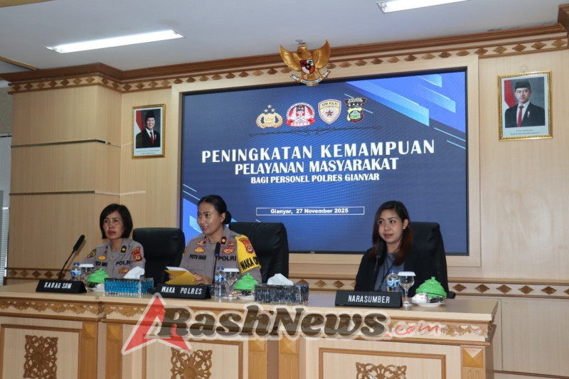 Polres Gianyar Tingkatkan Kompetensi Komunikasi dan Pelayanan Publik Personel