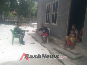 Monitoring Wilayah, Babinsa Sampaikan Pesan Kamtibmas kepada Warga Binaan