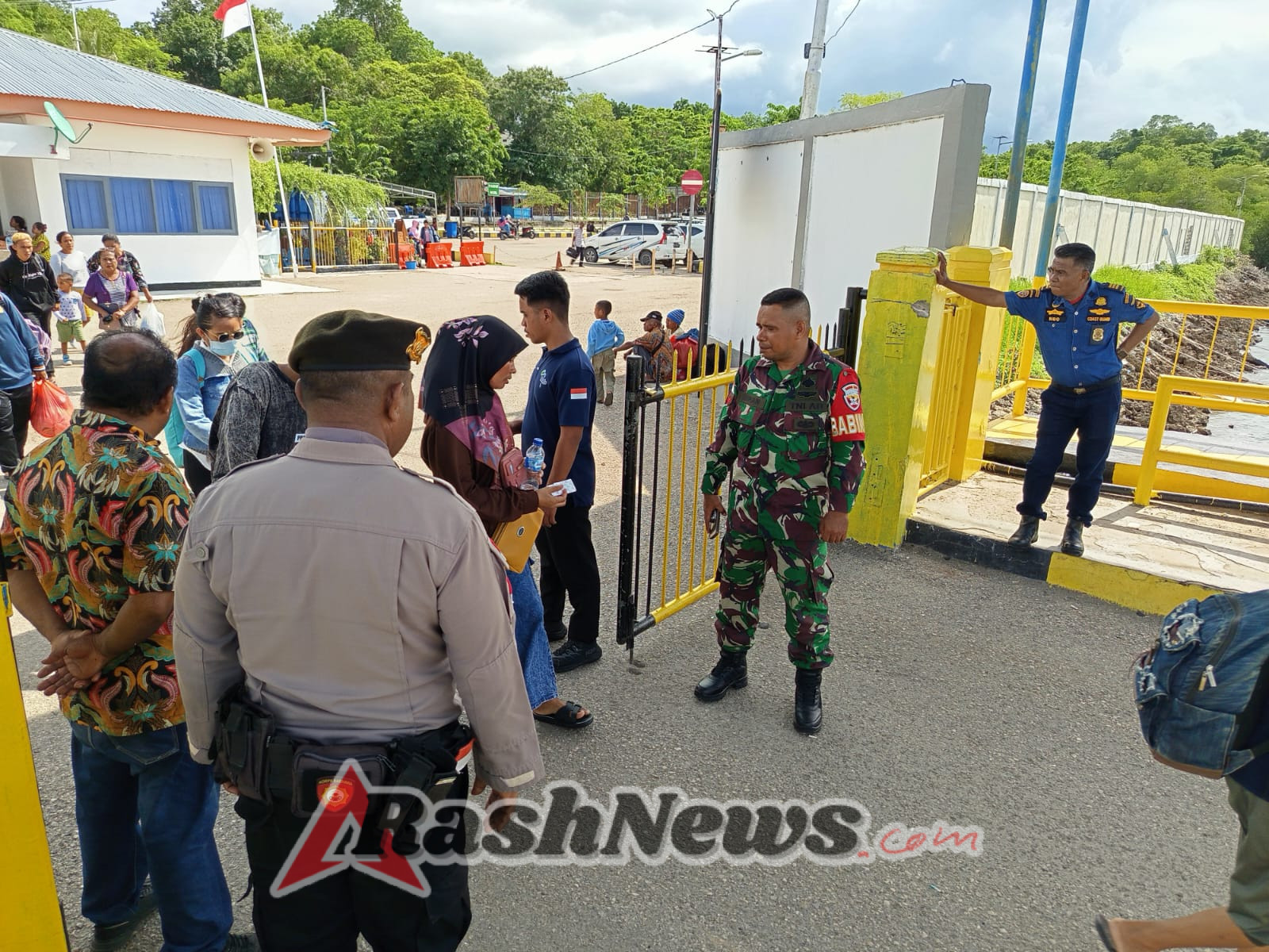 Koramil Pantai Baru Tingkatkan Pengamanan Aktivitas Kapal Feri Kalibodri
