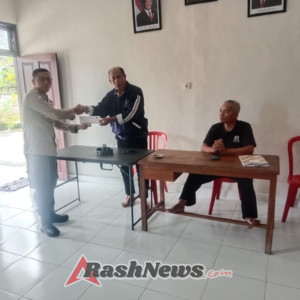 Kasat Binmas Polres Tabanan Serahkan Tali Asih dan Sampaikan Himbauan Kamtibmas kepada Purnawirawan Polri