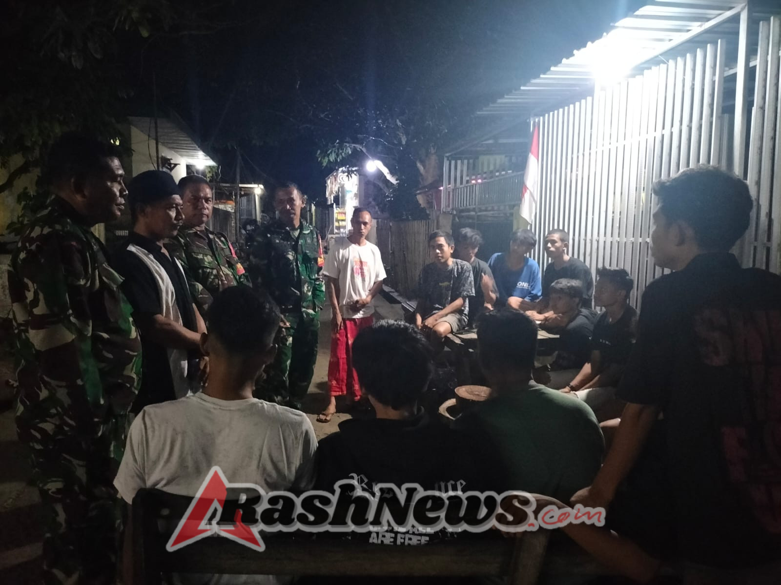 Elemen Masyarakat dan Babinsa Bersinergi Aktifkan Kembali Ronda Malam di Monggonao