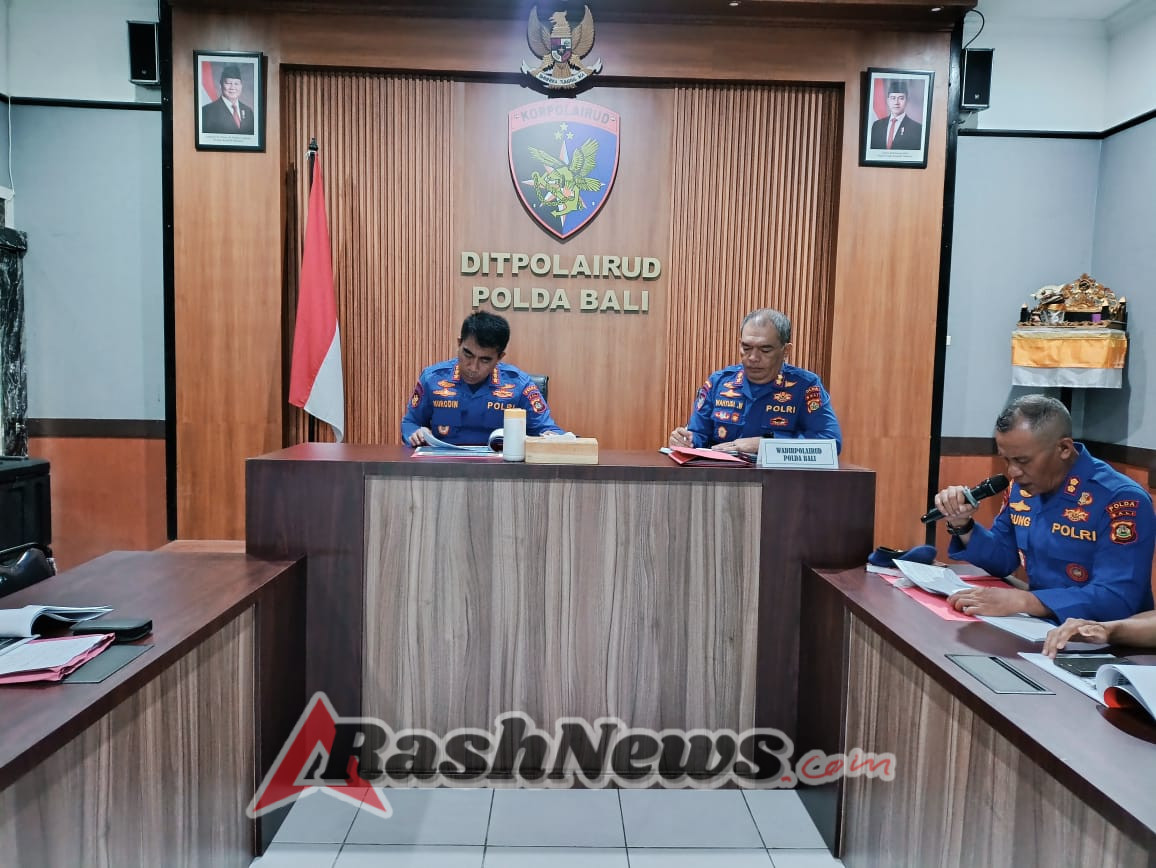 Kasat Polairud Polres Klungkung Hadiri Rapat GO Semester II Ditpolairud Polda Bali.