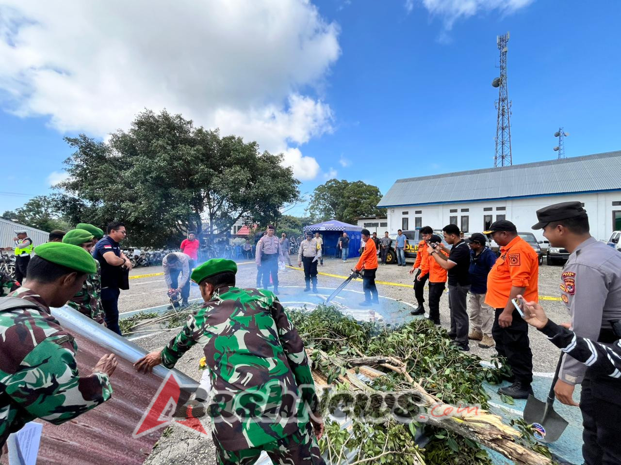 Antisipasi Bencana Hidrometeorologi, TNI-Polri-BPBD Kabupaten TTS Tingkatkan Kesiapan Melalui Latihan Bersama
