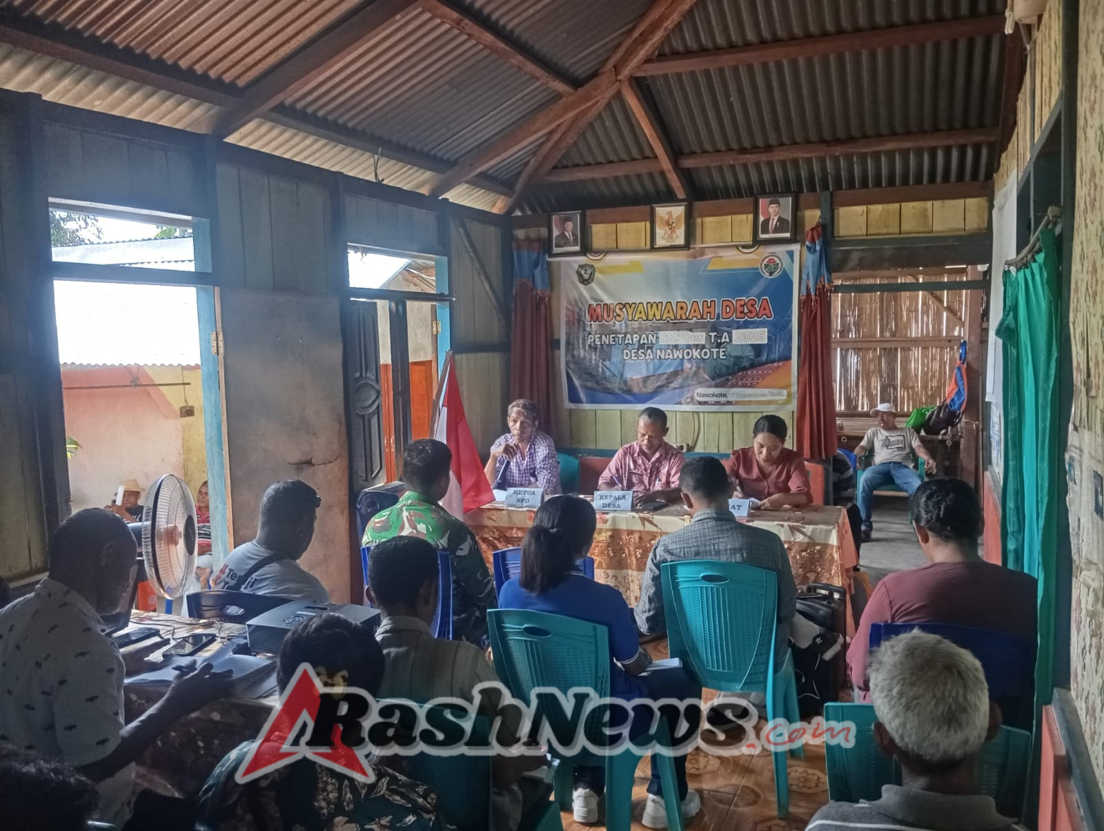 Babinsa Turut Hadiri MusrenbangDes Nawokote Bahas RKPDes 2026