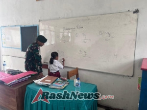 Matematika Jadi Lebih Mudah, Satgas Pos Haslot Hadirkan Pembelajaran Interaktif