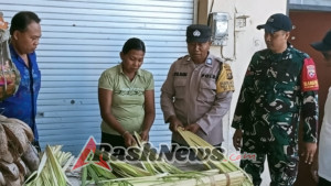 Pastikan Harga Dan Stok Kebutuhan Pokok  Jelang Hari Raya, Koptu Kadek Agus Monitoring Pasar Tradisional