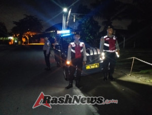 Pastikan Situasi Kondusif, Patroli Subuh Polsek Abiansemal Sisir Jalur Sepi Menjelang Kuningan