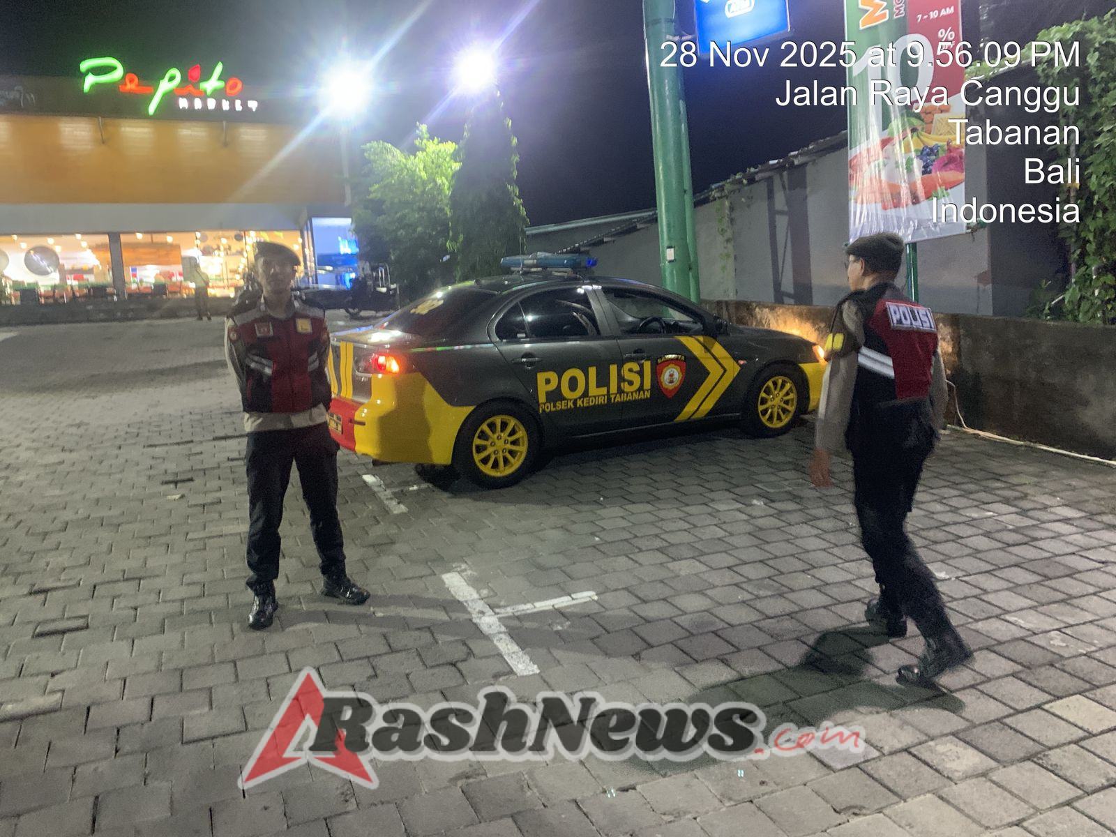 Polsek Kediri Gencarkan Pelaksanaan Patroli Barcode Malam Hari