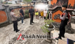 Pelaku Penganiayaan dan Pengancaman dengan Sajam di Dusun Kutapang Kangin Ditahan Polsek Nusa Penida.