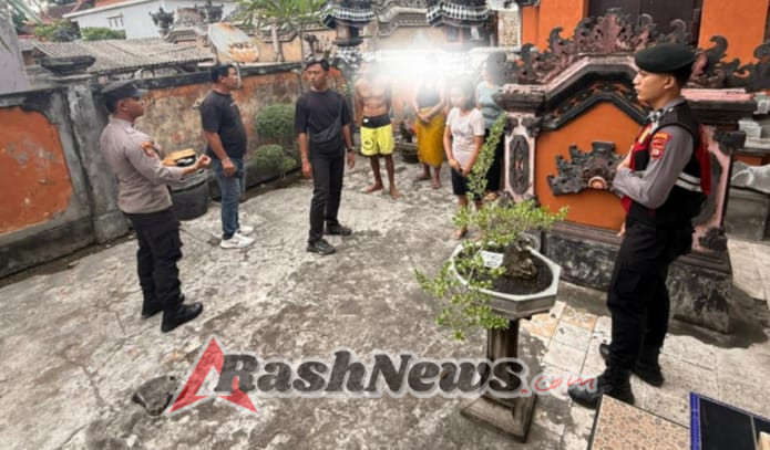 Pelaku Penganiayaan dan Pengancaman dengan Sajam di Dusun Kutapang Kangin Ditahan Polsek Nusa Penida.