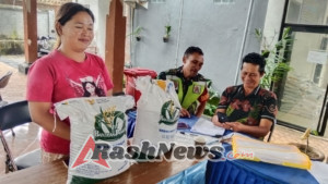 Babinsa Kawal Bantuan Pangan, Jaminan Distribusi Tepat Sasaran di Jembrana