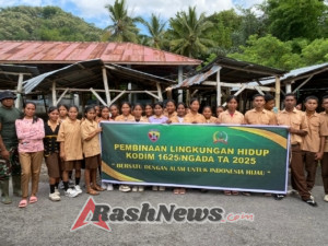 Wujudkan Pasar Bersih, Kodim 1625/Ngada Gelar Aksi Karya Bhakti di Kecamatan Riung Barat