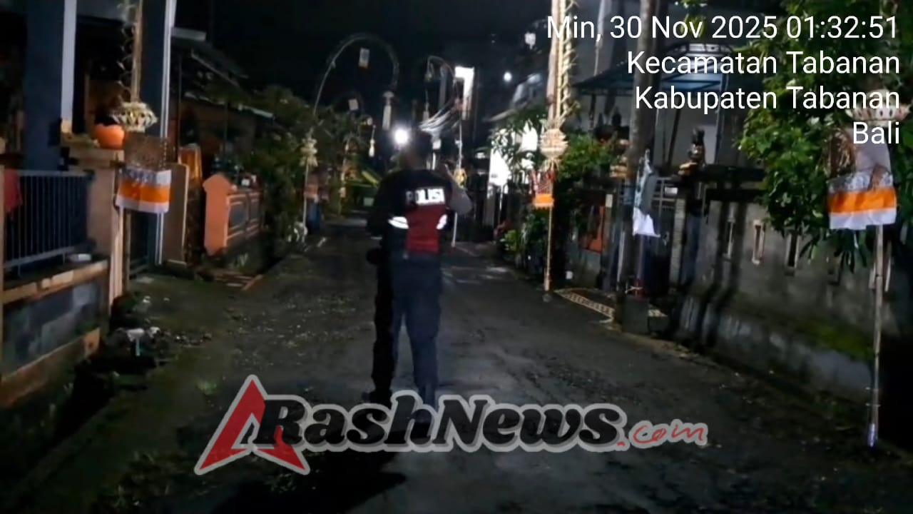 “Patroli Jalan Kaki Subuh Perintis Presisi: Sat Samapta Polres Tabanan Intensif Cegah Gangguan Kamtibmas di Wilayah Perumahan dan Sekolah