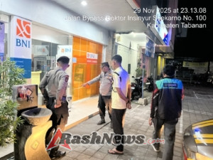 Polsek Kediri Gencarkan Pelaksanaan Patroli Barcode Malam Hari