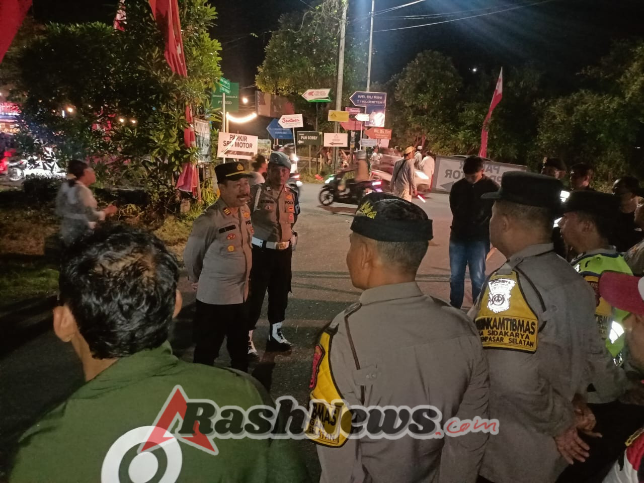 Amankan Malam Minggu, Polsek Denpasar Selatan Intensifkan Patroli di Kawasan Pura Sakenan