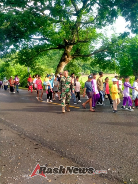 Antusiasme Tinggi, Warga Tumpah Ruah di Jalan Sehat Harla Desa Dasan Anyar