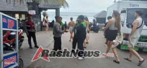 Hari Galungan Personil Polsek Kuta Utara Amankan Obyek Wisata.