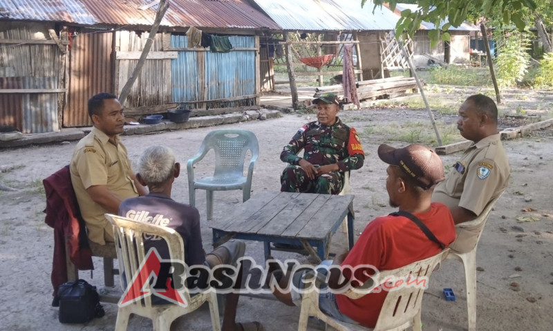 Babinsa dan Petugas Pertanian Kolaborasi Bahas Langkah Penanaman Padi di Kecamatan Insana