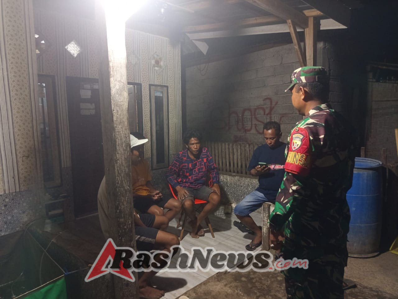 Sinergi Babinsa dan Pemuda Jaga Kamtibmas di Dompu