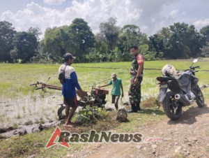 Koramil 1614-01/Dompu Perkuat Komsos dengan Petani Jelang Musim Tanam