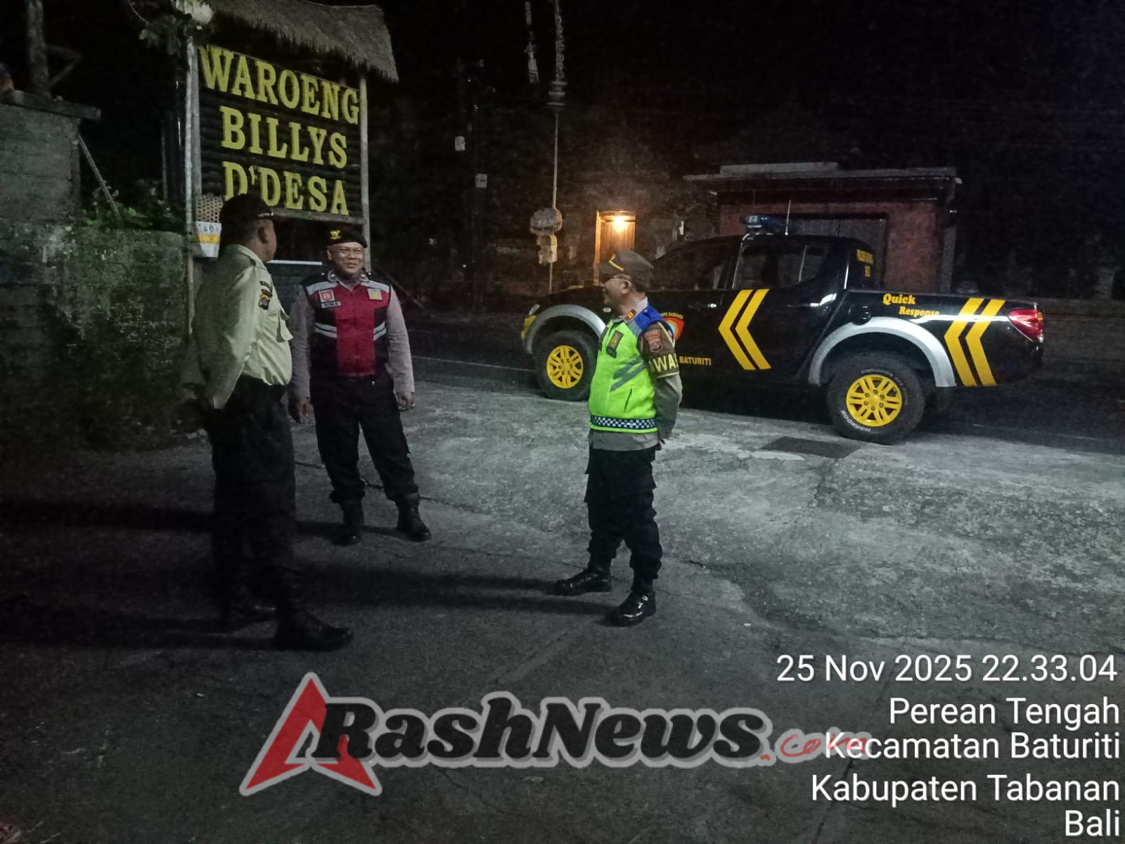 Polsek Baturiti Gencarkan Patroli Malam Cegah Curat, Curas dan Curanmor