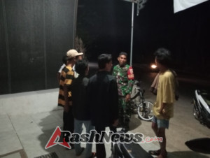 Patroli Babinsa Hu’u Ciptakan Lingkungan Aman di Sawe