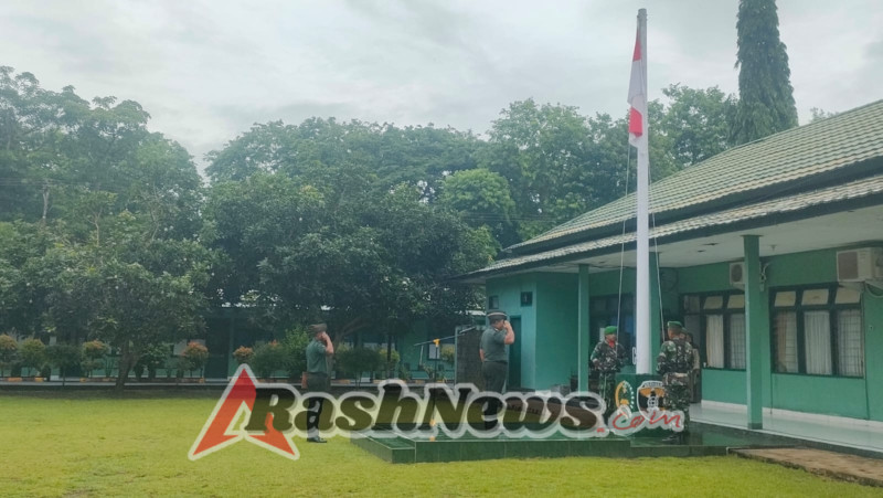 Mayor Inf I. Wayan Sulendra Pimpin Upacara Bendera Mingguan