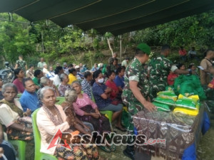 Kodim Kupang Ringankan Beban Warga Melalui Bantuan Sembako