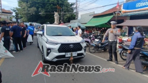 Atensi Arus Lalu Lintas Di Simpang 4 Pasar Menanga Cegah Gangguan Kamtibmas