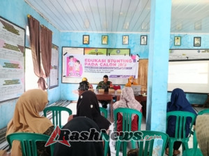 Penyuluhan Stunting di Desa Seran, Babinsa Ajak Calon Ibu Jaga Gizi Sejak Dini