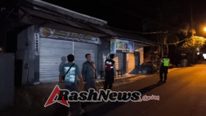 Kanit Intel Polsek Bebandem Pimpin Patroli Blue Light Patrol