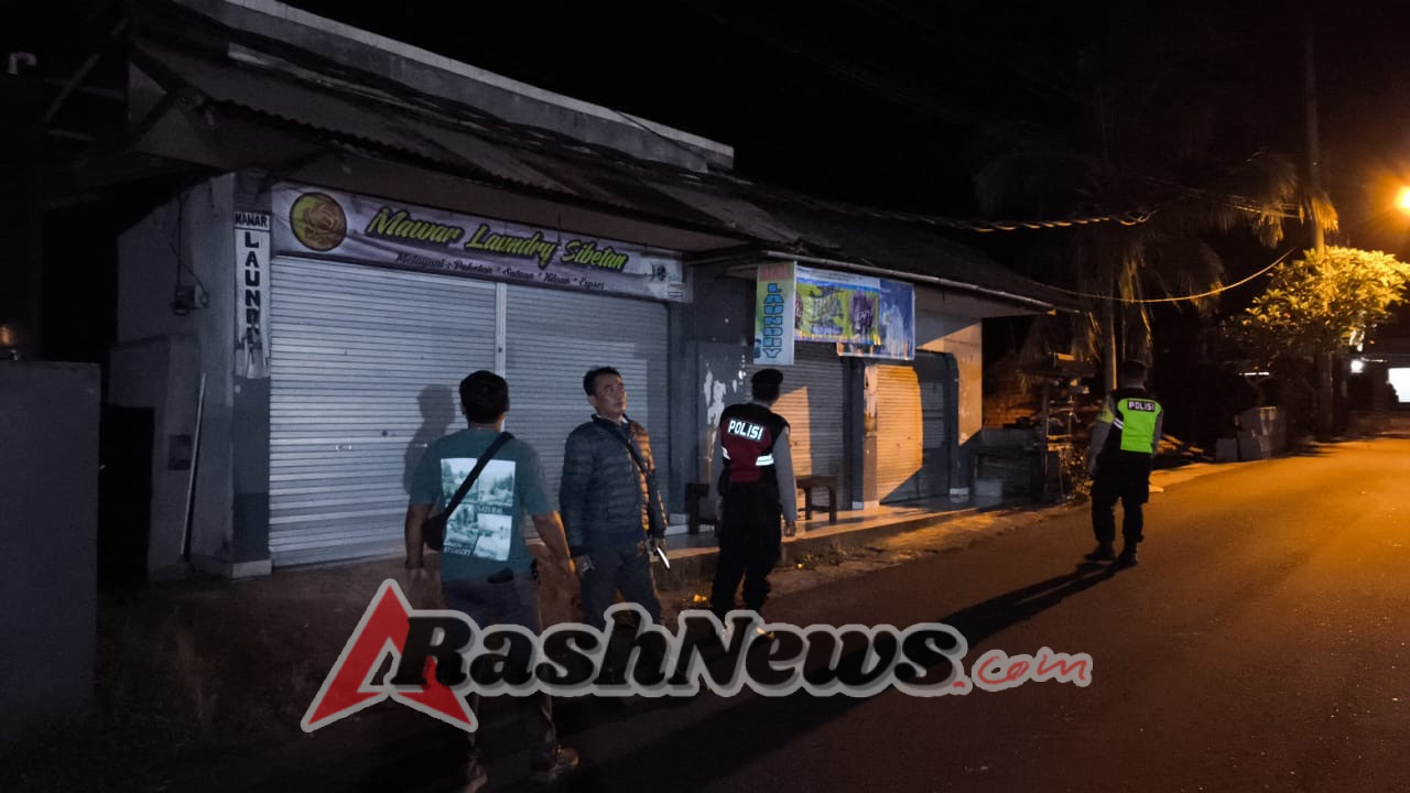 Kanit Intel Polsek Bebandem Pimpin Patroli Blue Light Patrol