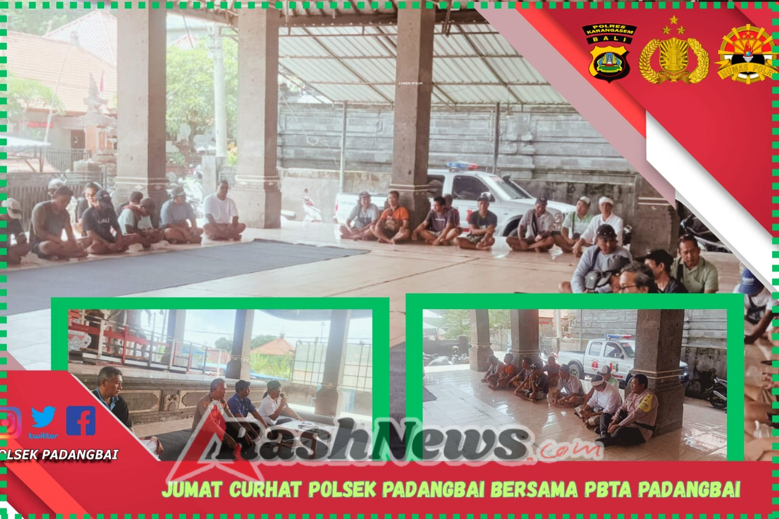 JUMAT CURHAT: POLSEK PADANGBAI SERAP ASPIRASI PBTA TERKAIT AKTIVITAS TRANSPORTASI DI WILAYAH PADANGBAI