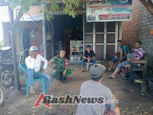 Giat Teritorial Koramil Dompu: Babinsa Berikan Edukasi dan Himbauan ke Warga