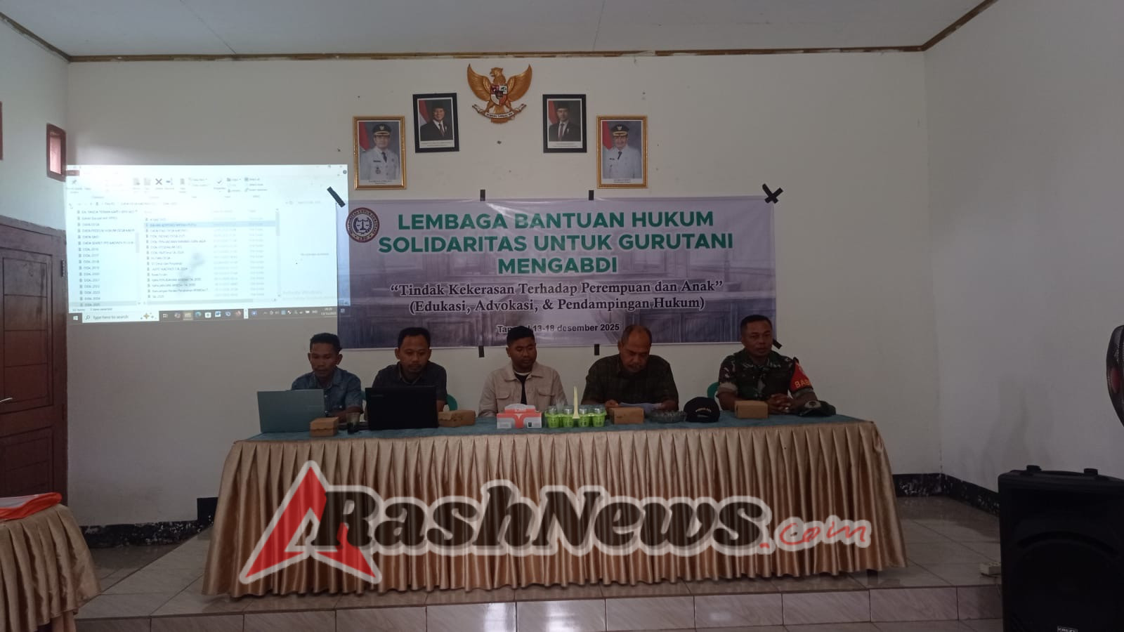 Babinsa Koramil Pekat Dampingi Sosialisasi Bantuan Hukum bagi Masyarakat Desa Kadindi Atas
