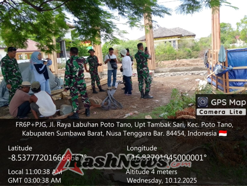 Sertu Wiliadi Kawal Kunjungan PT Agrinas ke Lokasi KDKMP Desa Poto Tano