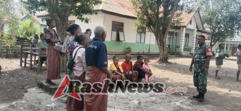 Komunikasi Sosial Babinsa Koramil 1618-05/Biut di Wilayah Binaan Desa Naku