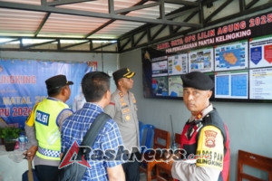 Kapolres Klungkung Tinjau Kesiapan Pos Pam dan Pos Yan Terpadu Nataru di Nusa Penida.