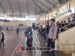 Polsek Klungkung Amankan Turnamen Bola Voli Tingkat SMA/SMK Se-Bali.