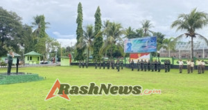 Makodim 1618/TTU Gelar Upacara Bendera Merah Putih, Tunjukkan Keteladanan Disiplin dan Tanggung Jawab