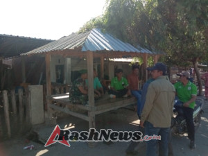 Aparat Desa dan Babinsa Koordinasi Cegah Sapi Masuk Sawah