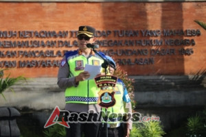 Amankan Malam Pergantian Tahun, Polres Karangasem Gelar Apel Kesiapan Pasukan Gabungan