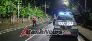 Wujudkan Rasa Aman Dini Hari, Samapta Polsek Abiansemal Laksanakan Patroli Subuh