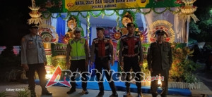 UKL Polsek Kuta Utara Tingkatkan Patroli Ciptakan Situasi Aman  Jelang Natal Dan Tahun Baru