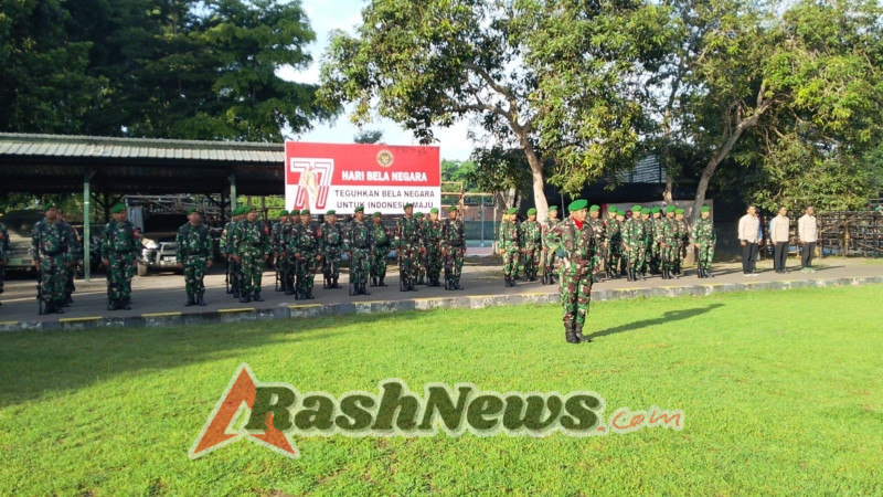 Upacara Hari Bela Negara ke-77 Tahun 2025 Digelar di Makodim 1614/Dompu