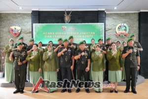 Pimpinan Satuan dan Pemda Hadiri Sertijab Dandim 1608/Bima di Makorem 162/WB