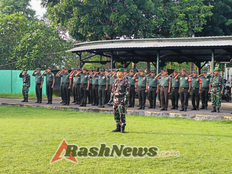 Kodim 1614/Dompu Laksanakan Upacara Bendera 17-an dengan Khidmat