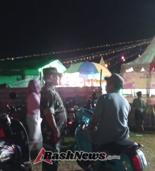 Patroli Malam Koramil Jereweh Imbau Warga Tetap Jaga Keamanan