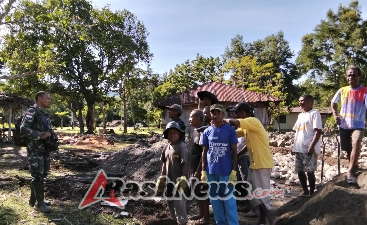 Babinsa Koramil 1618-04/Bisel Ajak Warga Supun Utamakan Keamanan Saat Bekerja